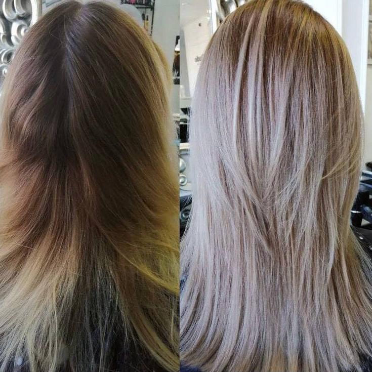 Окрашивание волос до и после результат